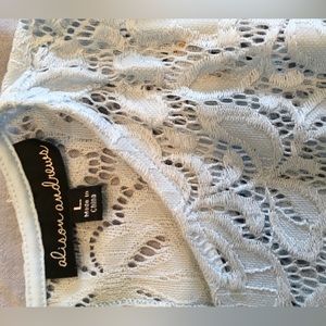 Baby Blue Open Shoulder Top